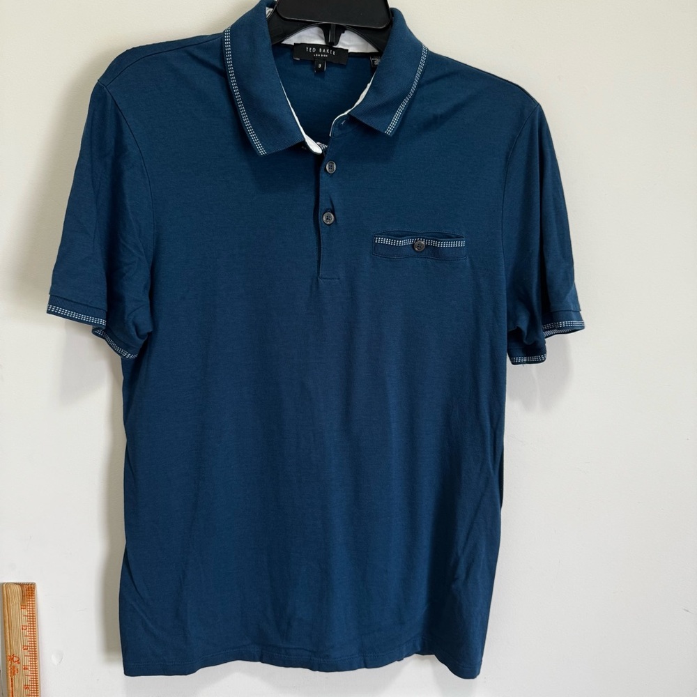 Ted Baker London polo shirt size 3 small‎ blue
